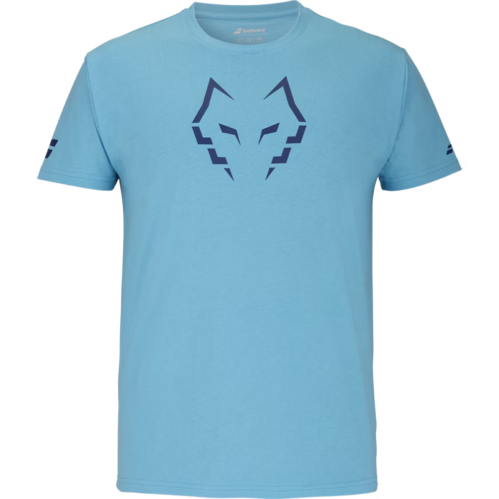 Babolat, Cotton Tee Lebrón Hombre Azul Cielo