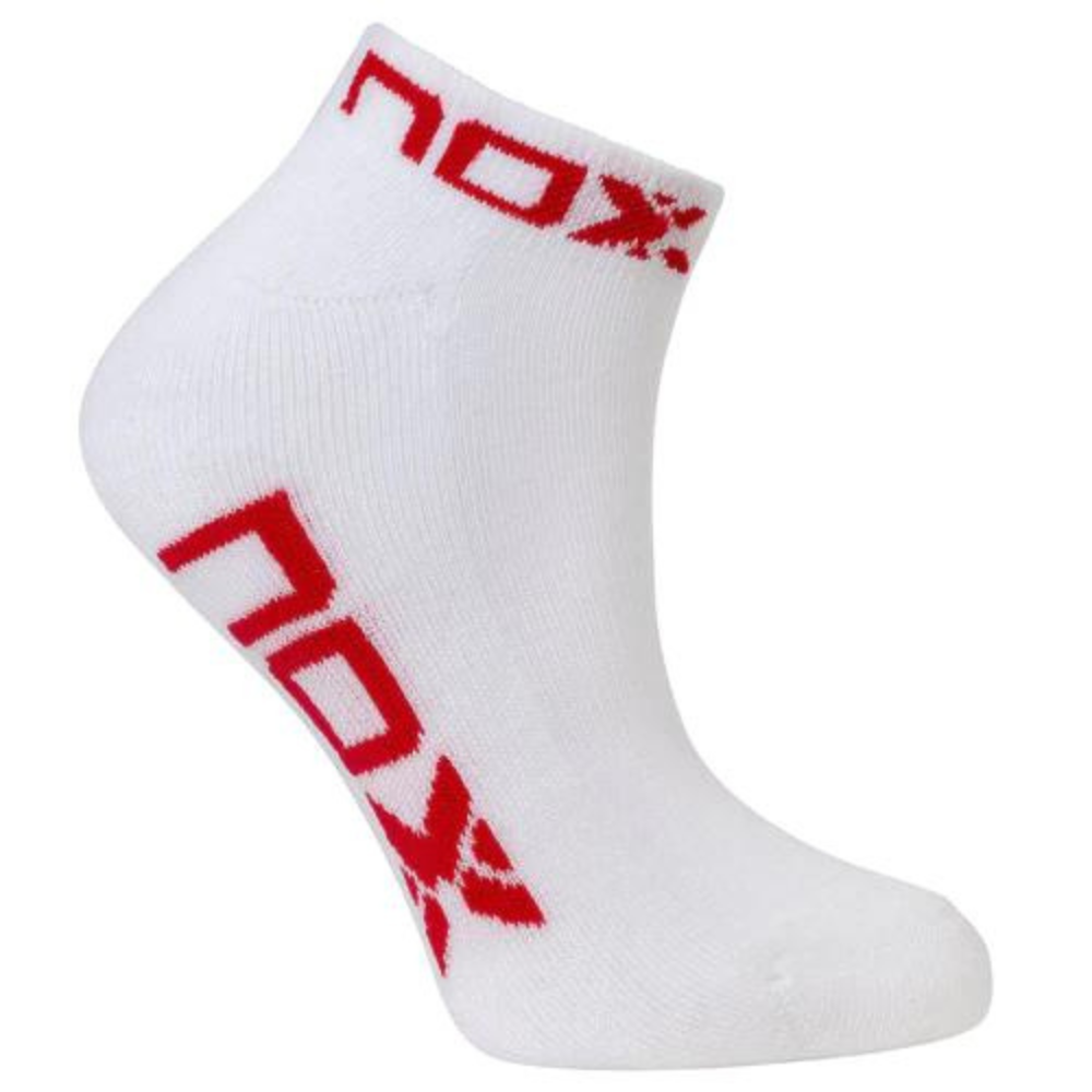 NOX CALCETINES TÉCNICOS TOBILLEROS WHITE/RED