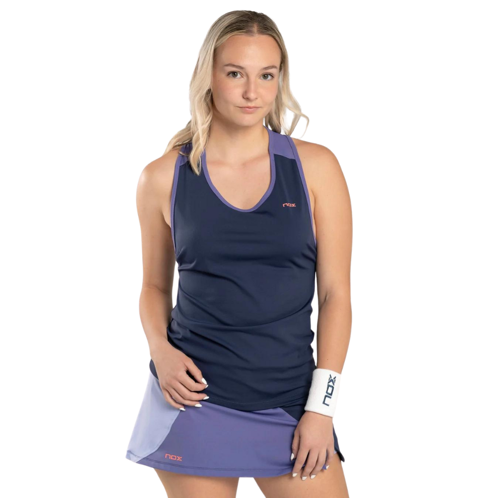 NOX CAMISETA TIRANTES PRO azul marino padeleros .mx