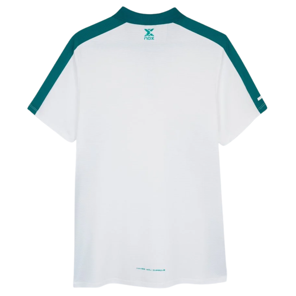 POLO HOMBRE PRO WHITE / IVY GREEN