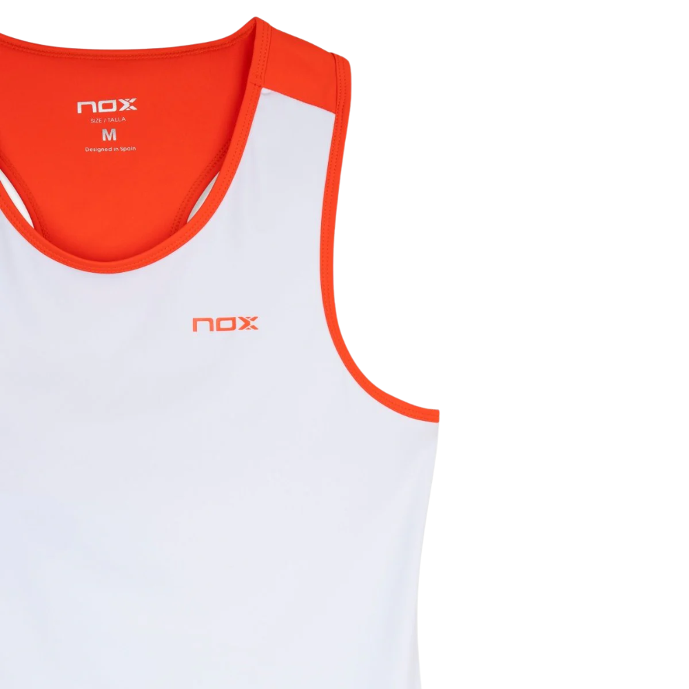 CAMISETA TIRANTES MUJER TEAM BLANCO/ROJO