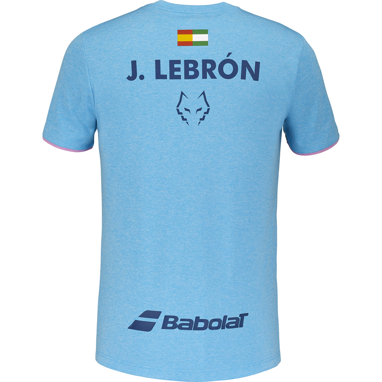 BABOLAT PLAYERA CREW NECK TEE J.LEBRON MEN CYAN BLUE