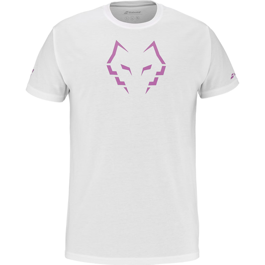 BABOLAT COTTON TEE LEBRON MEN WHITE/WHITE