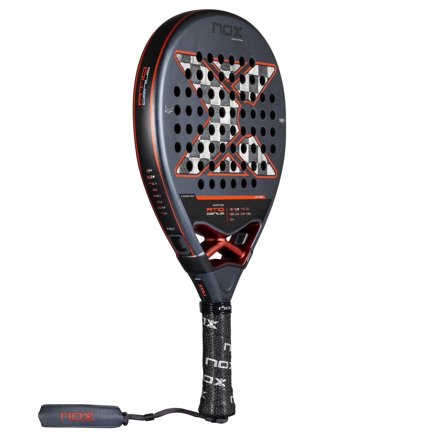 Pala Padel Nox AT10 Luxury GENIUS 18K Alum 2025 by Agustín Tapia