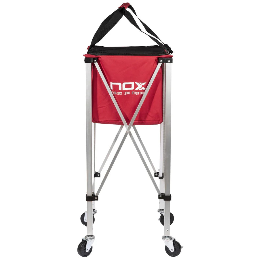 NOX Cesto plegable con ruedas para clases de pádel