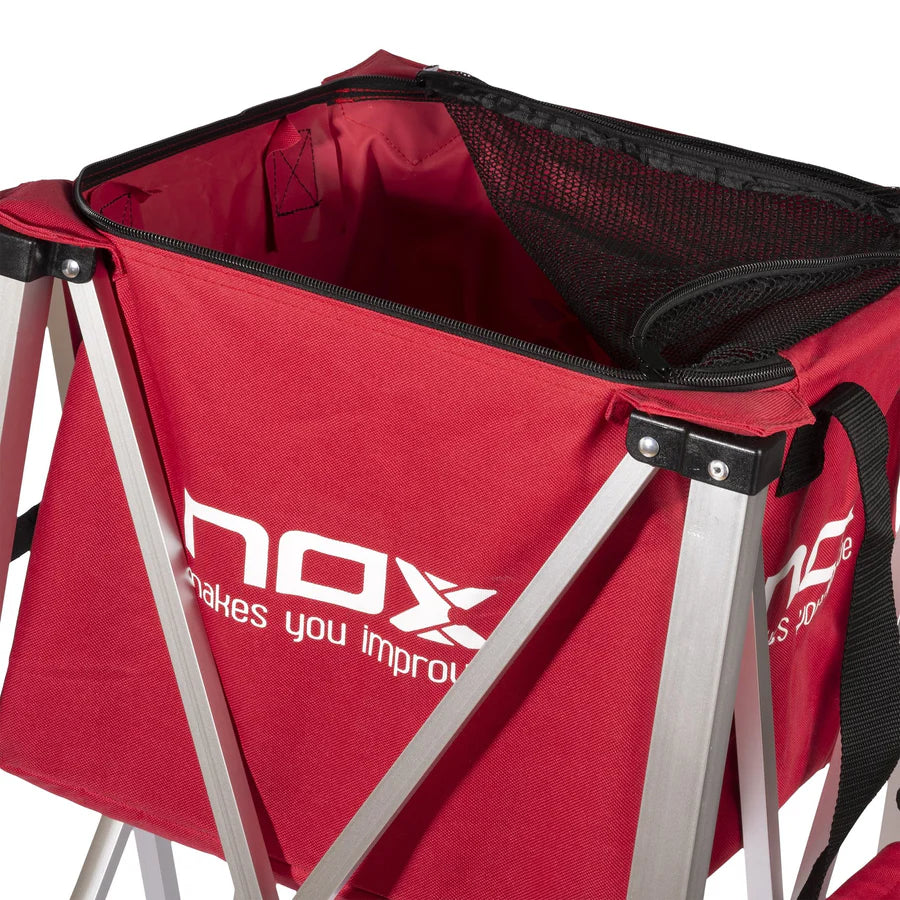 NOX Cesto plegable con ruedas para clases de pádel