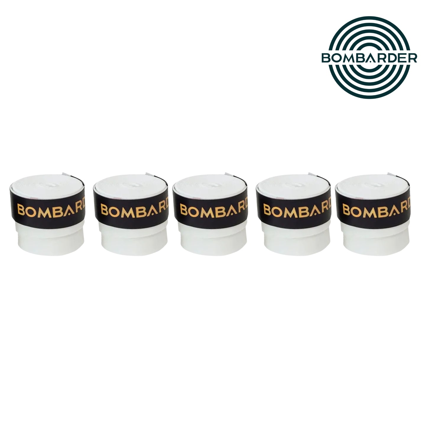 BOMBARDER 5 PACK OVERGRIP TACKY BLANCO