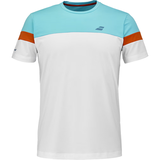 BABOLAT PLAYERA PERF CREW NECK TEE MEN WHITE/ WHITE