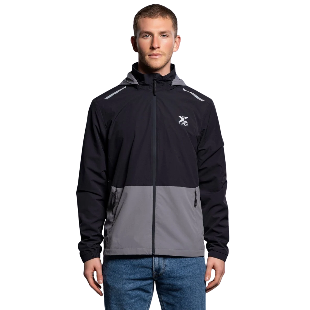 NOX CORTAVIENTOS HOMBRE BLACK/DARK GREY