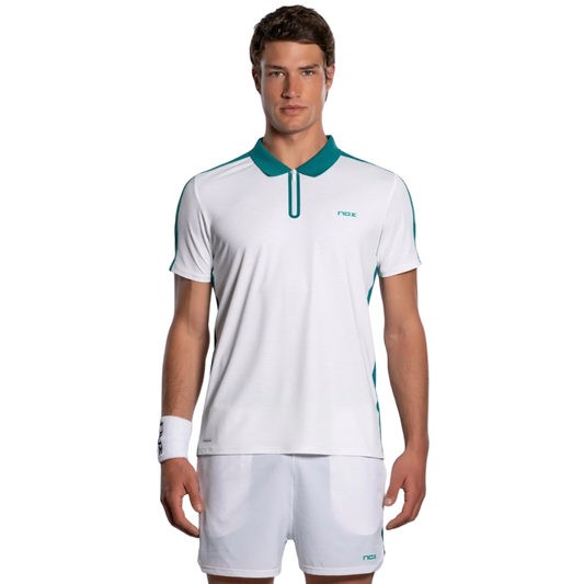 POLO HOMBRE PRO WHITE / IVY GREEN