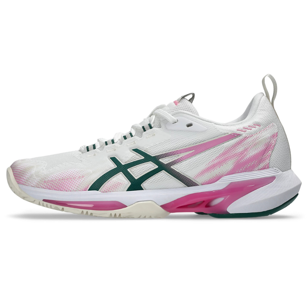 ASICS WOMEN SHOES SONICSMASH WHITE/JEWEL GREEN