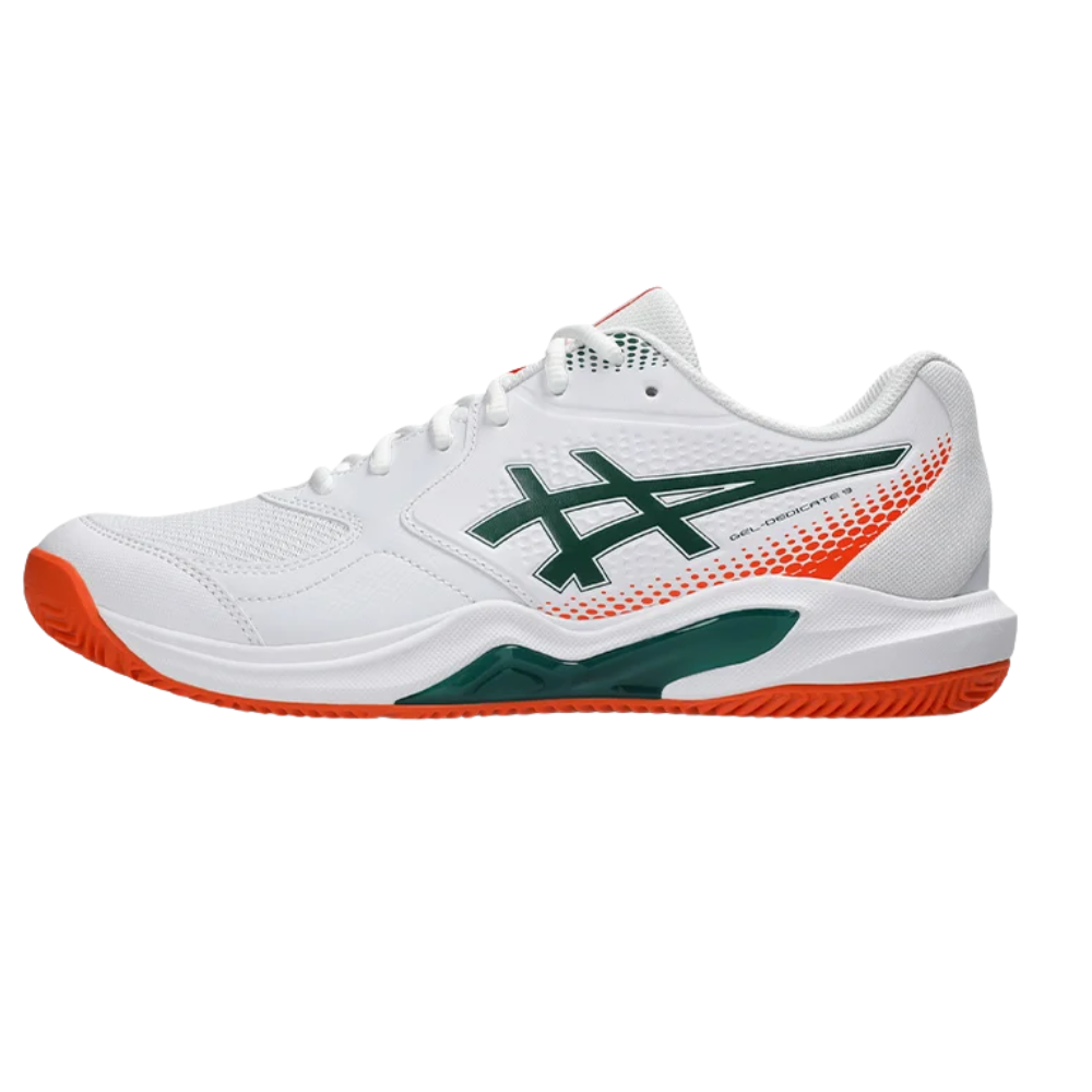 ASICS TENIS HOMBRE GEL-DEDICATE 9 PADEL WHITE/JEWEL GREEN