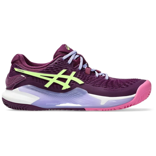 ASICS GEL RESOLUTION 9 PDL WOMEN DEEP MAUVE/LIME