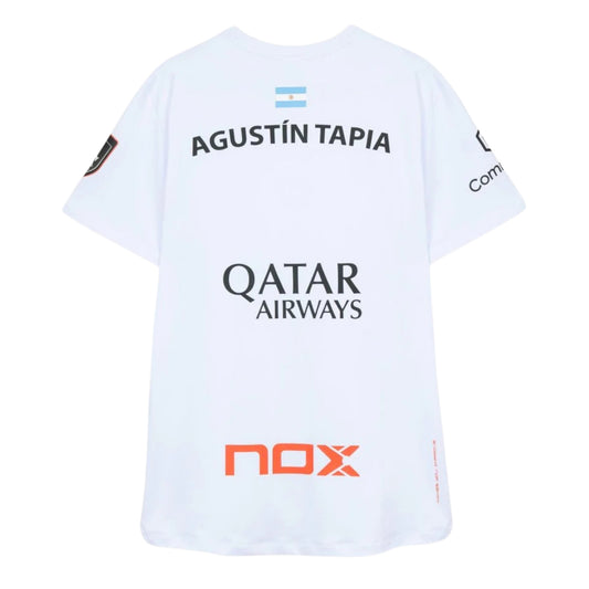 NOX CAMISETA SPONSORS AT10 BLANCO DE AGUSTÍN TAPIA 2026