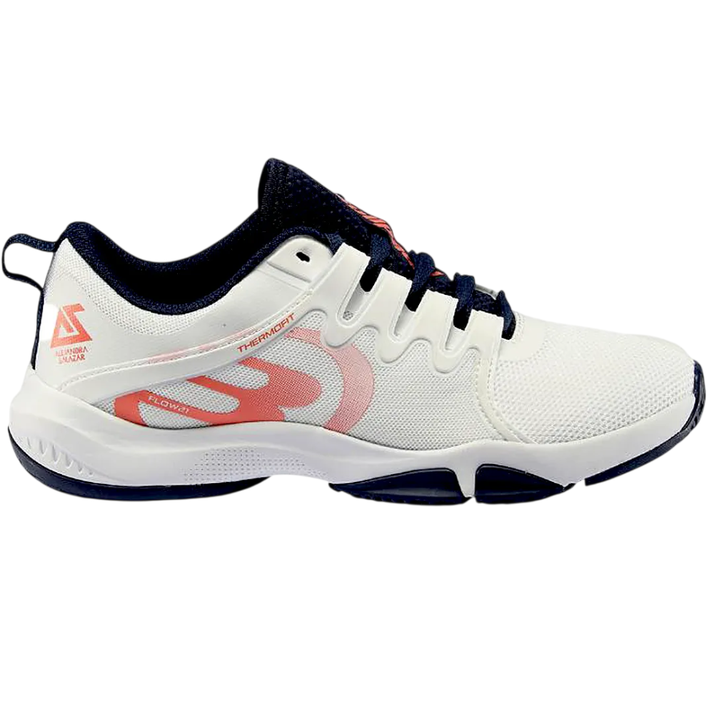BULLPADEL TENIS FLOW HYBRID FLY 21I WHITE/ NAVY BLUE WOMEN