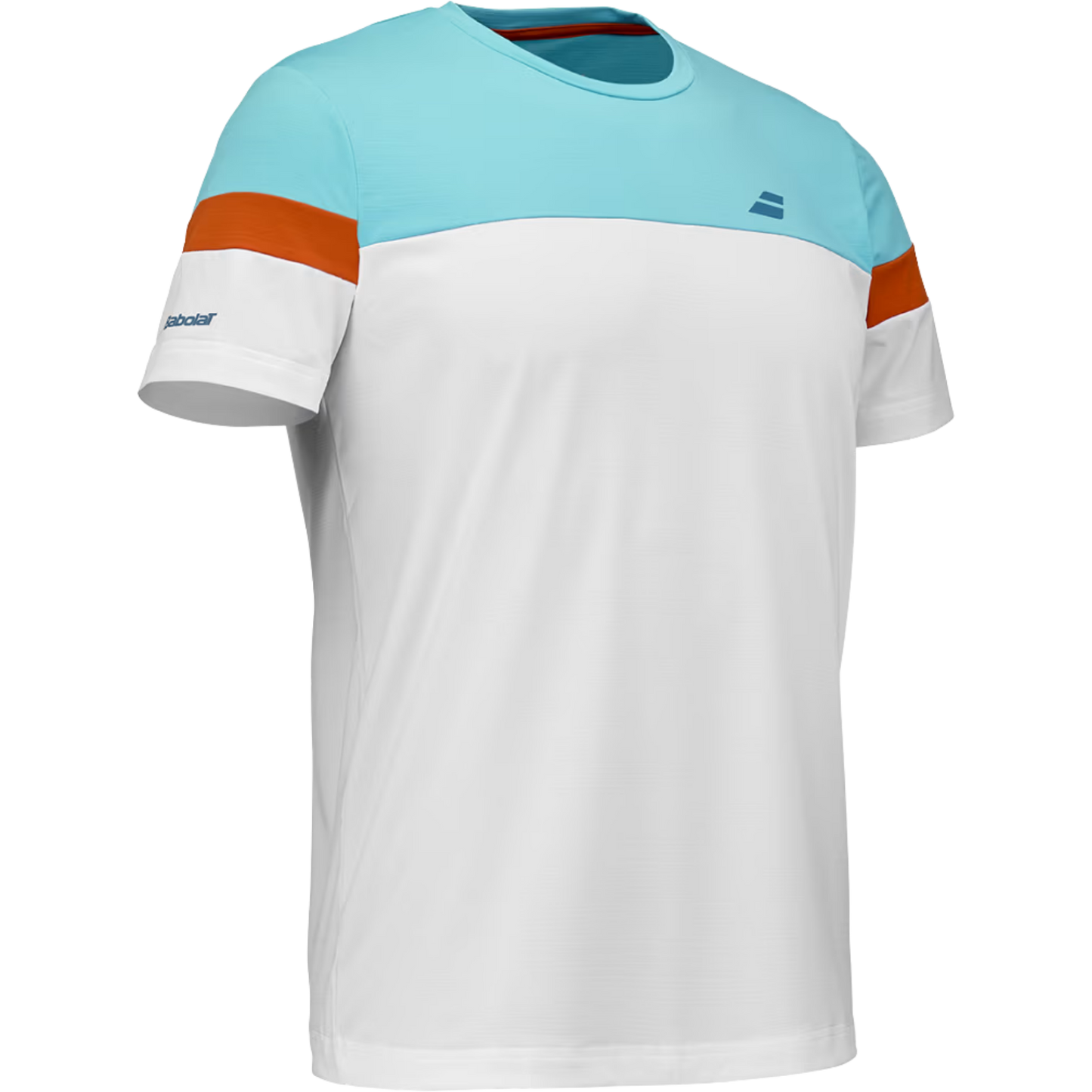 BABOLAT PLAYERA PERF CREW NECK TEE MEN WHITE/ WHITE