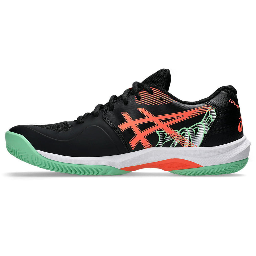 ASICS PADEL SHOES GAME FF PDL BLACK/ VIVID CORAL MEN