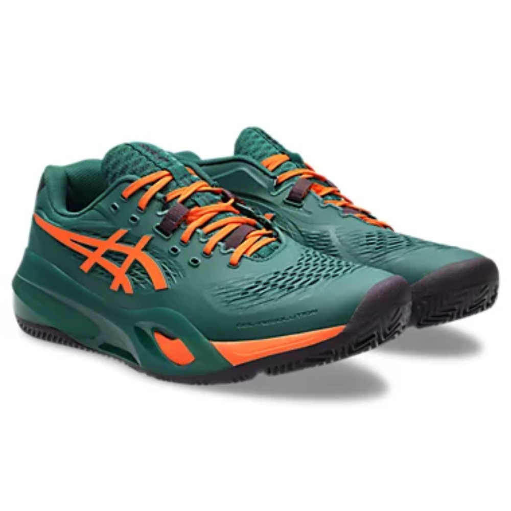 ASICS TENIS HOMBRE GEL-RESOLUTION X PADEL JEWEL GREEN/ENERGY ORANGE
