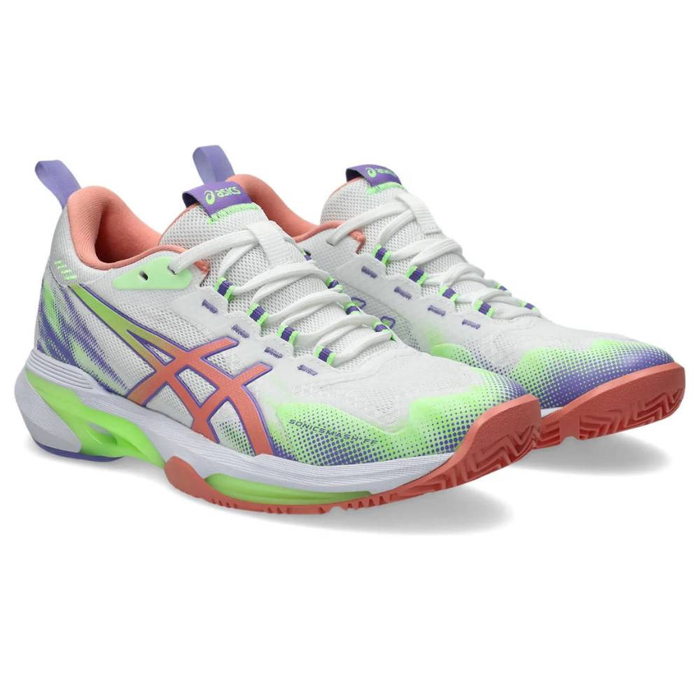 ASICS WOMEN SHOES SONICSMASH FF WHITE/GUAVA