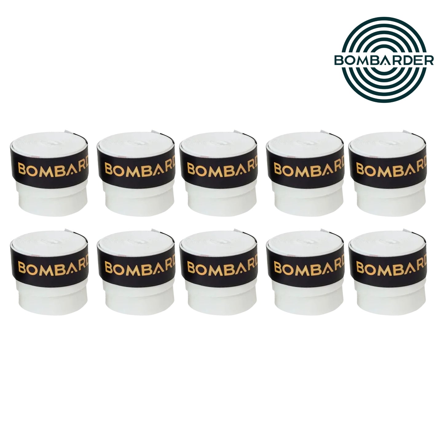 BOMBARDER 10 PACK OVERGRIP TACKY BLANCO