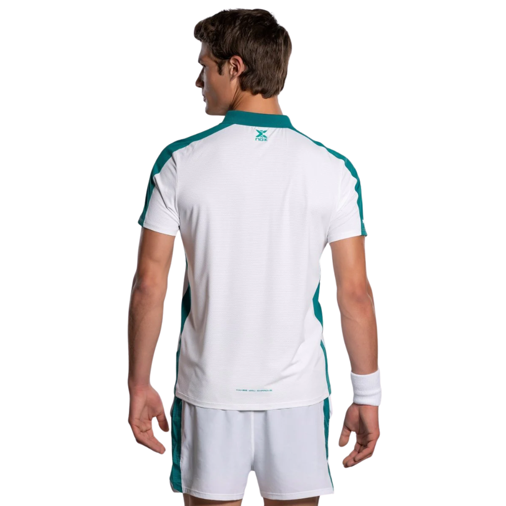 POLO HOMBRE PRO WHITE / IVY GREEN