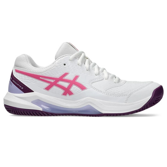 ASICS TENIS GEL DEDICATE 8 PDL WHITE/DRAGON FRUIT MUJER