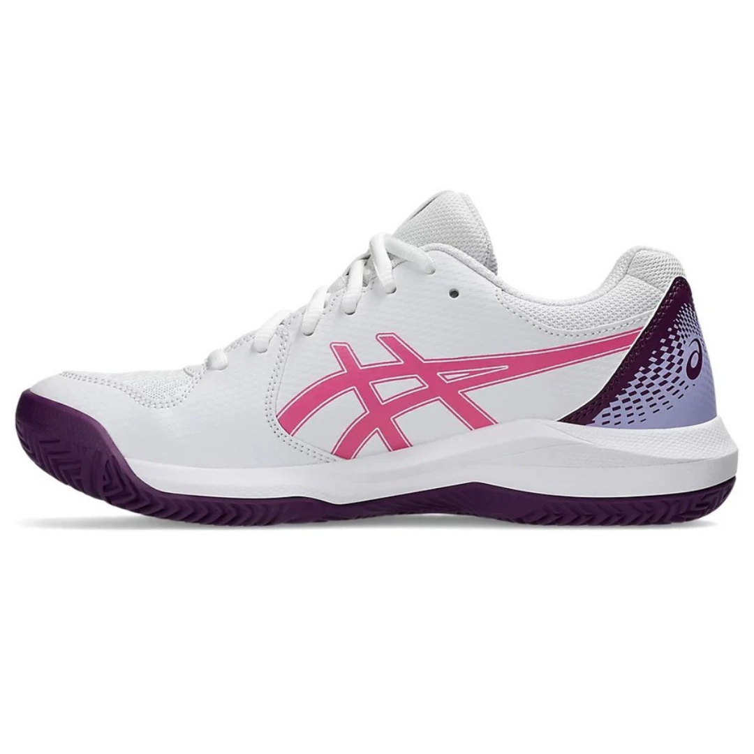 ASICS TENIS GEL DEDICATE 8 PDL WHITE/DRAGON FRUIT MUJER