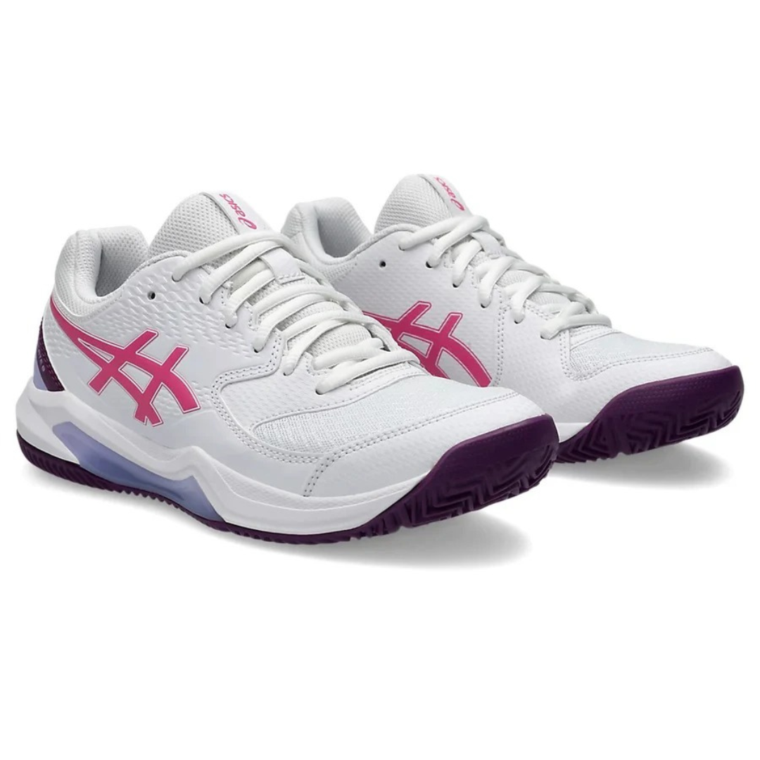 ASICS TENIS GEL DEDICATE 8 PDL WHITE/DRAGON FRUIT MUJER