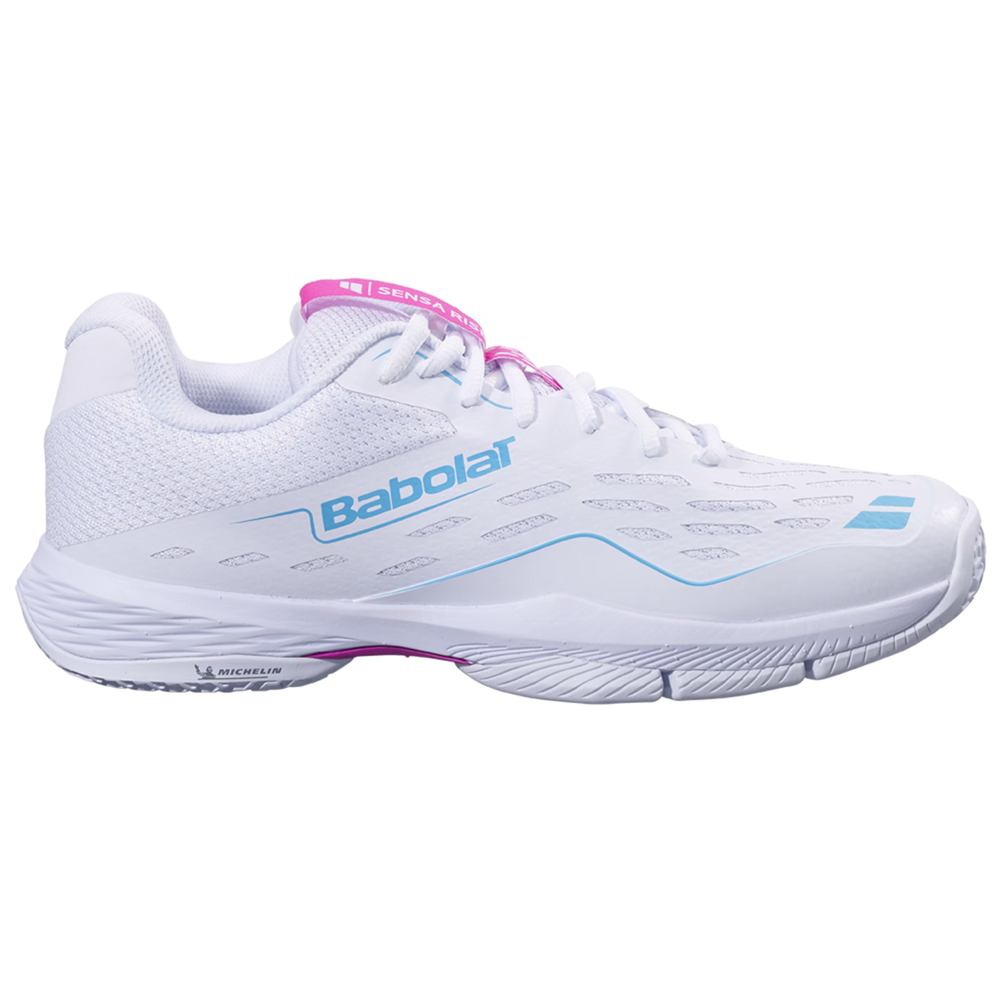 BABOLAT TENIS SENSA RISE WOMAN WHITE/RHODAMINE RED