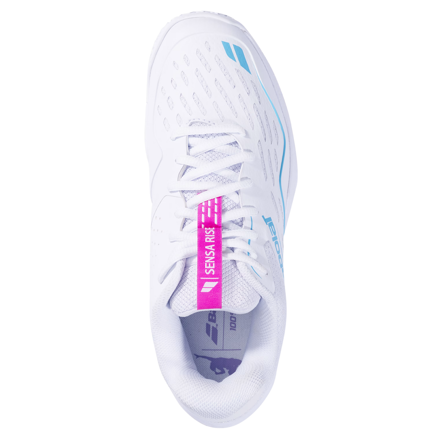 BABOLAT TENIS SENSA RISE WOMAN WHITE/RHODAMINE RED