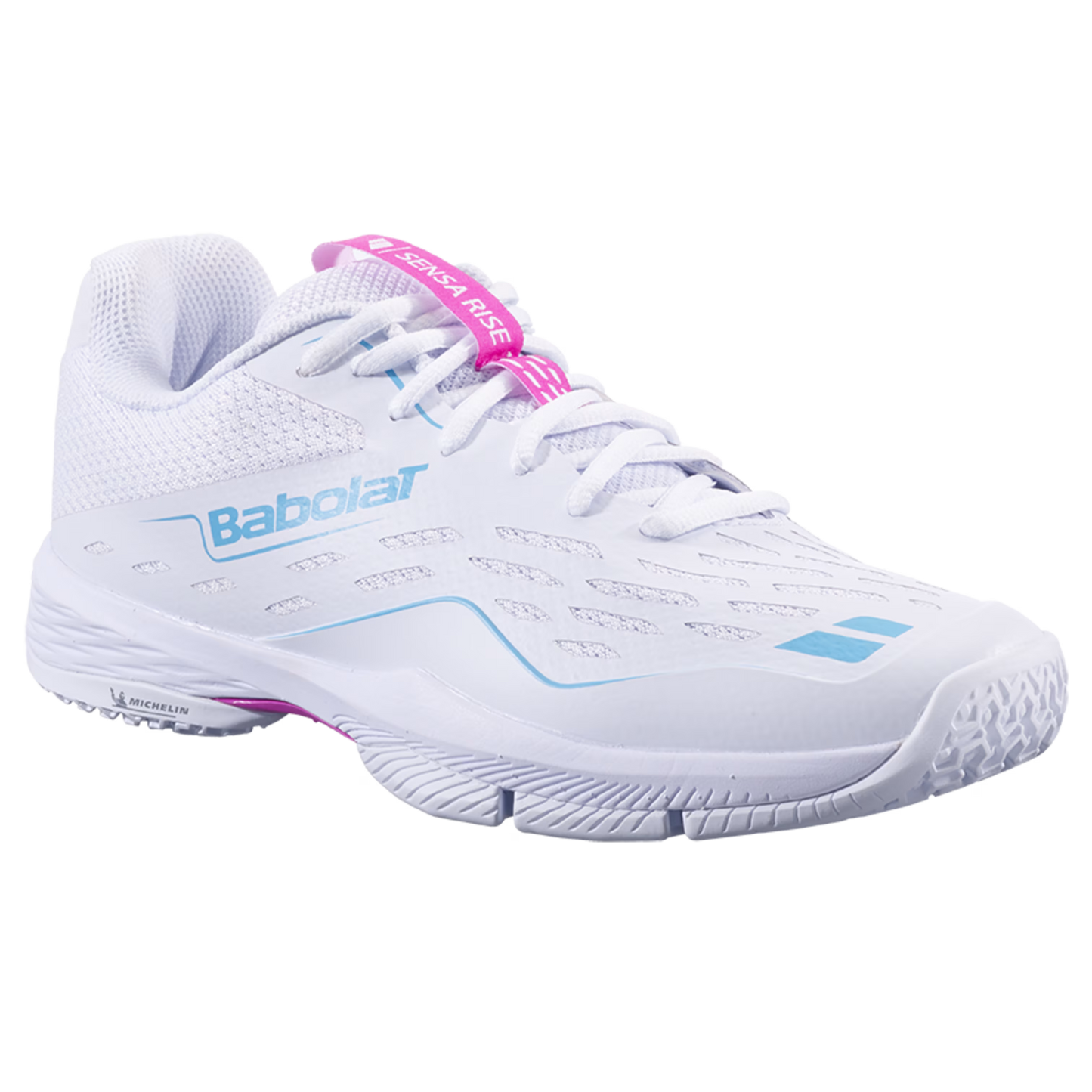 BABOLAT TENIS SENSA RISE WOMAN WHITE/RHODAMINE RED