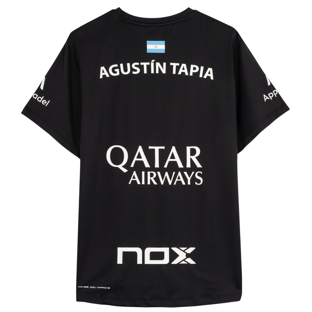 Nox Camiseta Sponsors AT10 Negro de Agustín Tapia