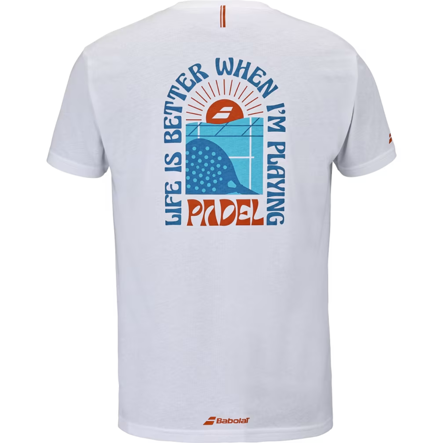 BABOLAT PLAYERA PERF COTTON TEE MEN WHITE/ WHITE