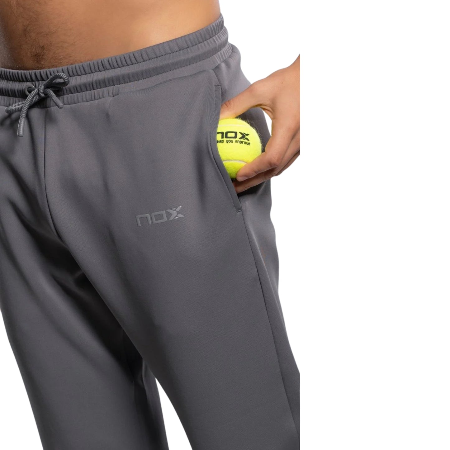 NOX PANTALÓN DEPORTIVO HOMBRE TEAM GRIS LUNA
