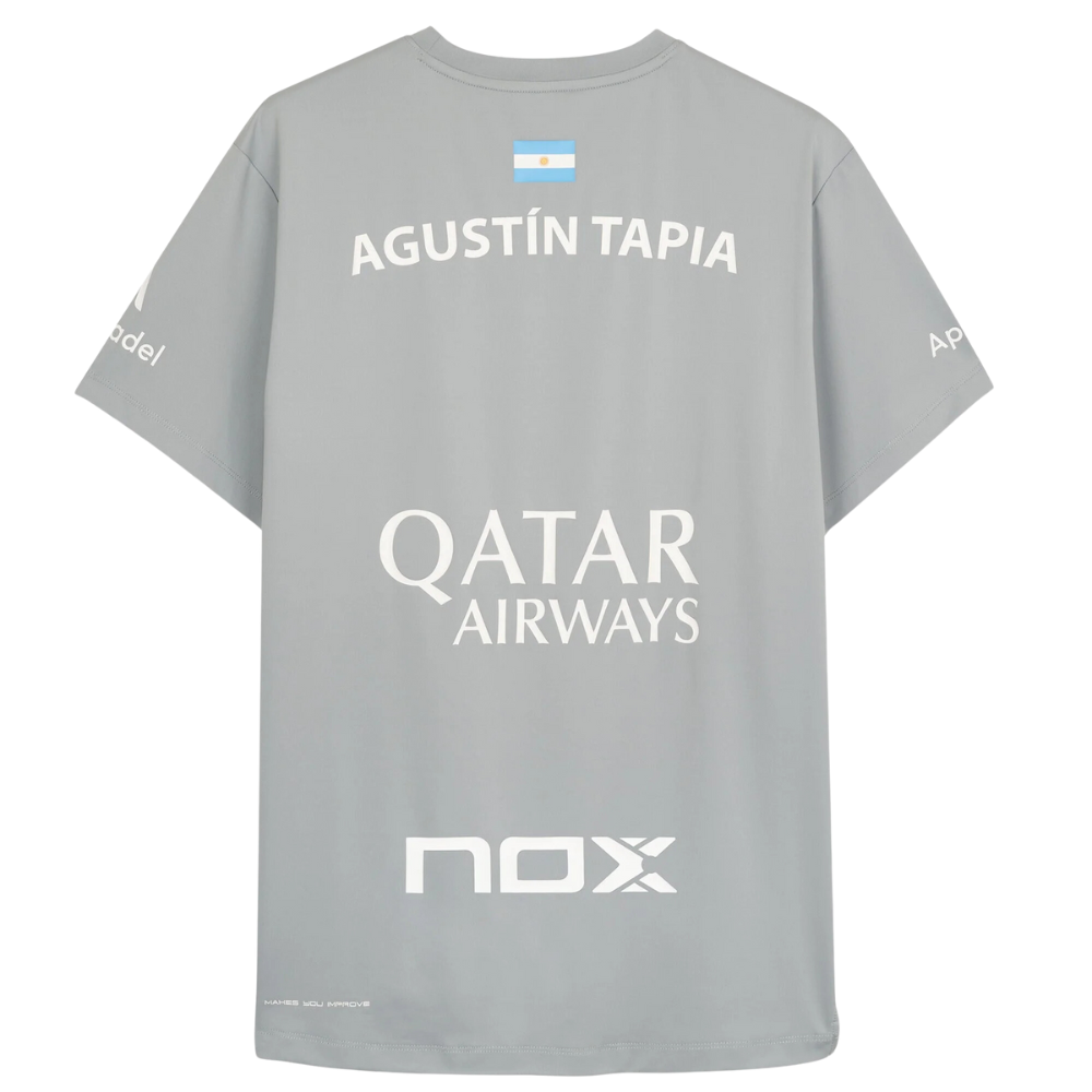 NOX, Camiseta Sponsors AT10 Gris de Agustín Tapia