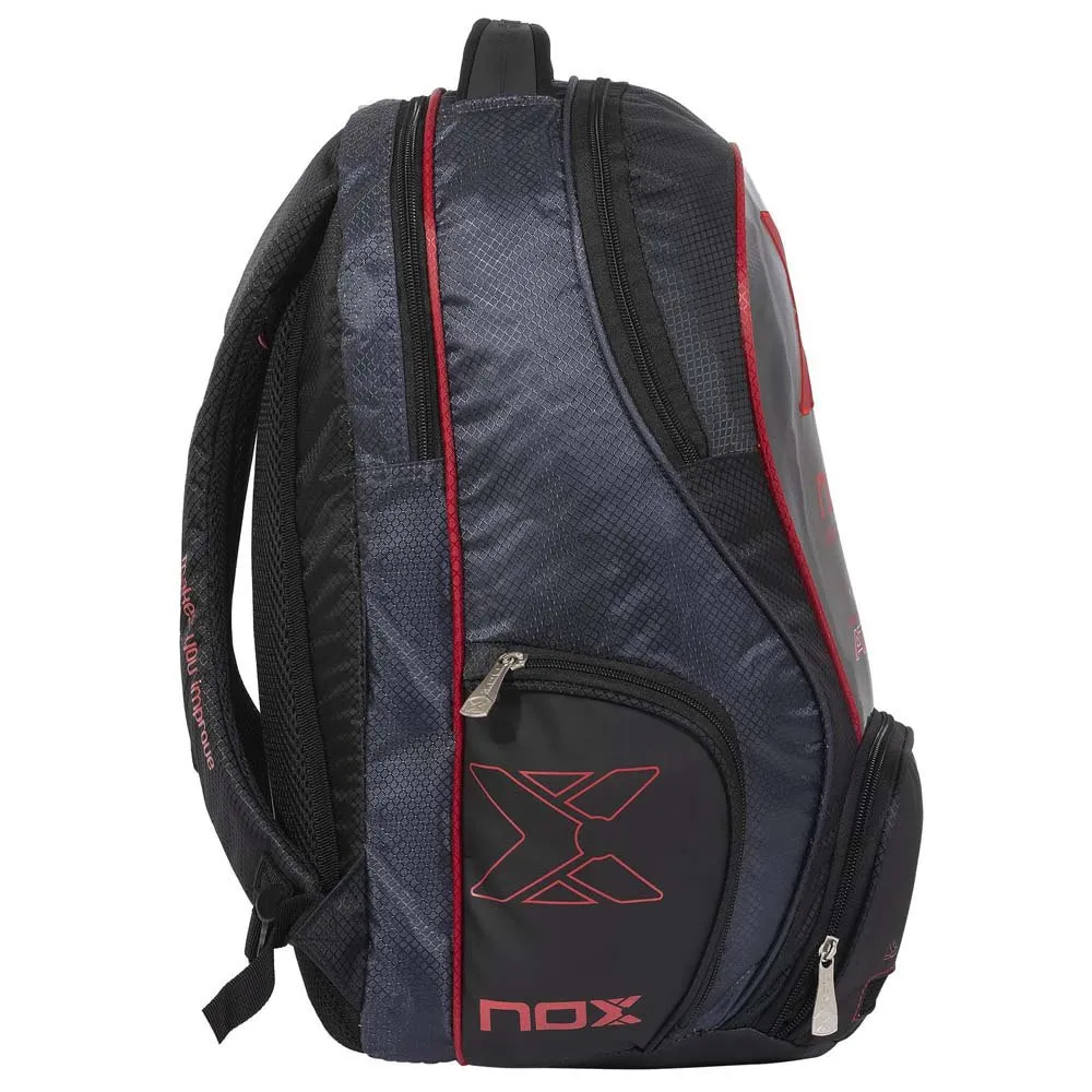 NOX MOCHILA AT10 STREET BLACK LOGO ROJO