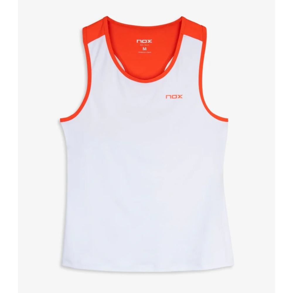 CAMISETA TIRANTES MUJER TEAM BLANCO/ROJO