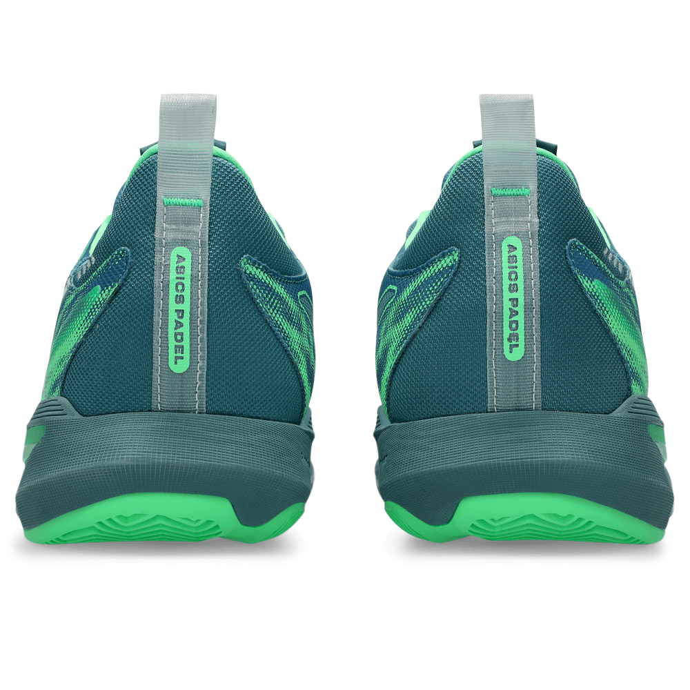 ASICS MEN SHOES SONIC SMASH FFSABA BLUE / VITAL GREEN