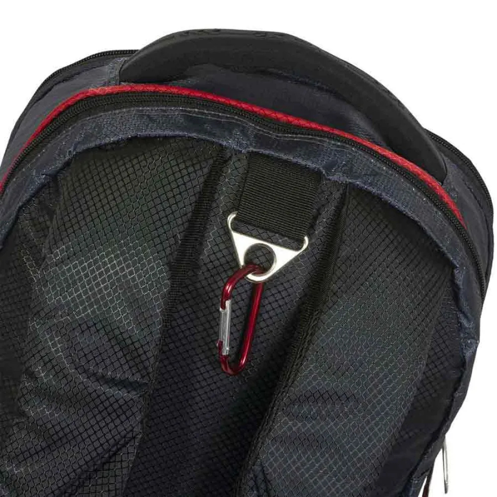 NOX MOCHILA AT10 STREET BLACK LOGO ROJO