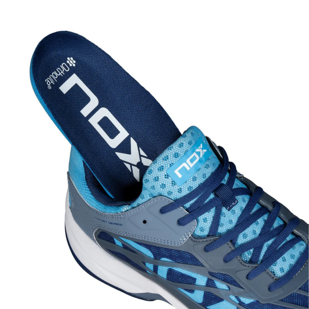 NOX TENIS DE PADEL  AT10 LUX PIEDRA/AZUL BONNIE
