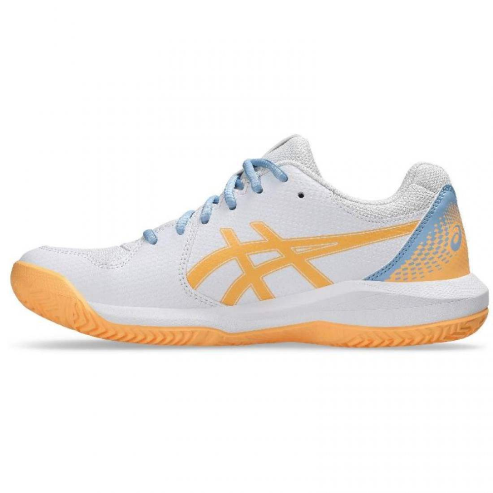 ASICS TENIS PADEL WOMEN GEL-DEDICATE 8 PDL WHITE/ORANGE
