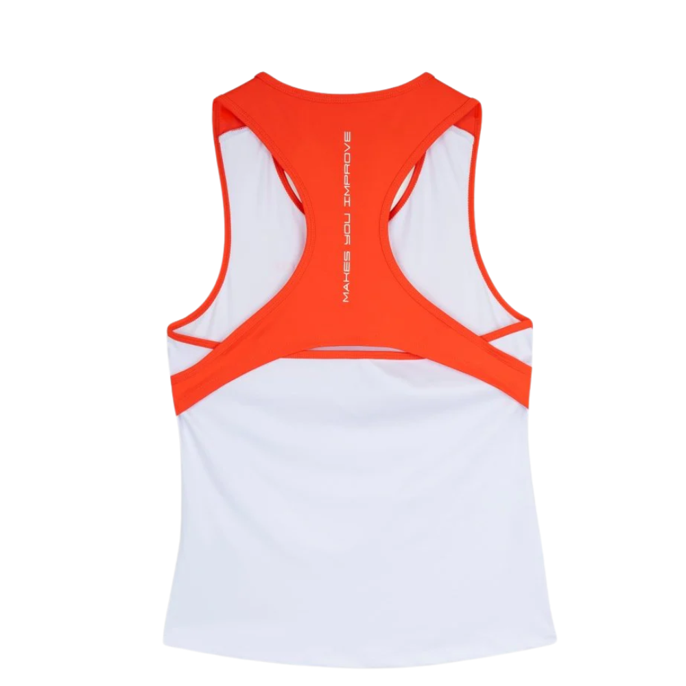 CAMISETA TIRANTES MUJER TEAM BLANCO/ROJO