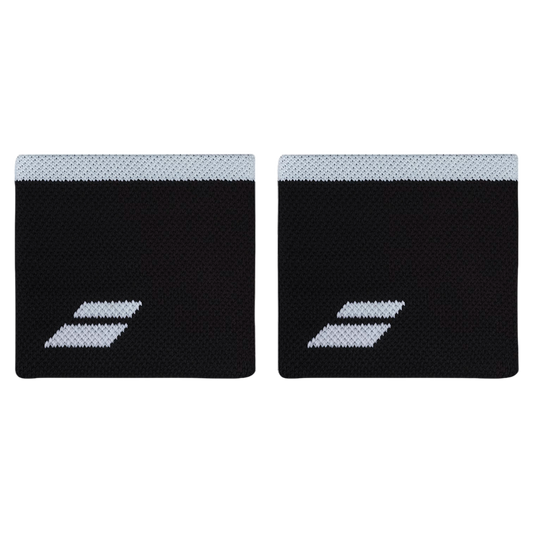 BABOLAT MUÑEQUERA LOGO WRISTBAND BLACK/ WHITE