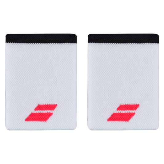 BABOLAT MUÑEQUERA LOGO JUMBO WRITSBAND WHITE/ STRIKE RED