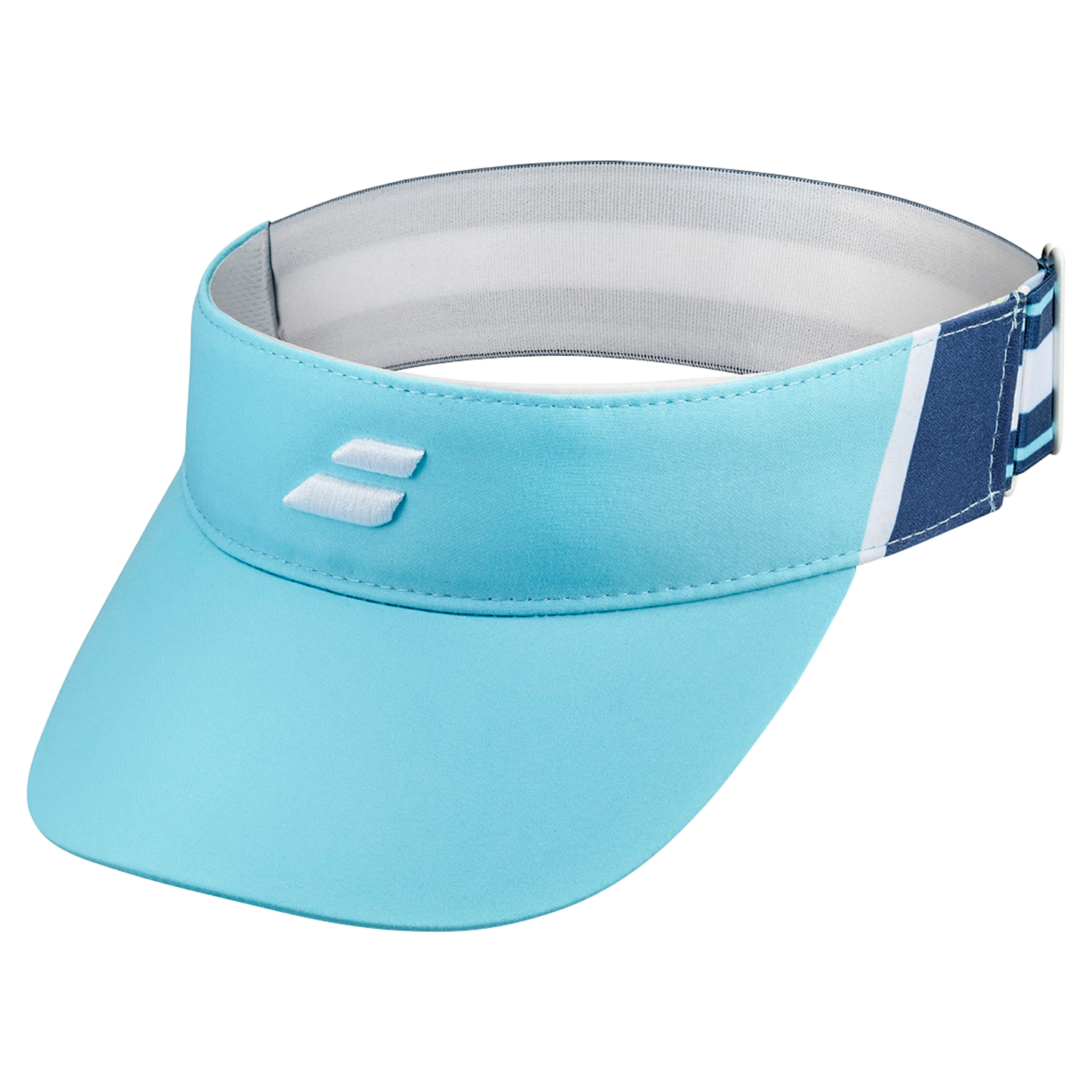 BABOLAT GORRA ELASTIC VISOR WOMEN WOMEN WHITE/ CYAN BLUE