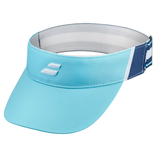 BABOLAT GORRA ELASTIC VISOR WOMEN WOMEN WHITE/ CYAN BLUE