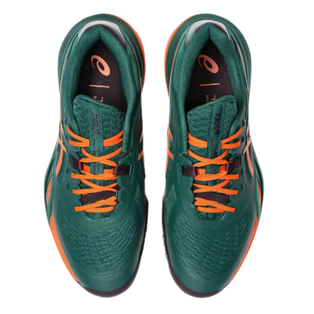 ASICS TENIS HOMBRE GEL-RESOLUTION X PADEL JEWEL GREEN/ENERGY ORANGE