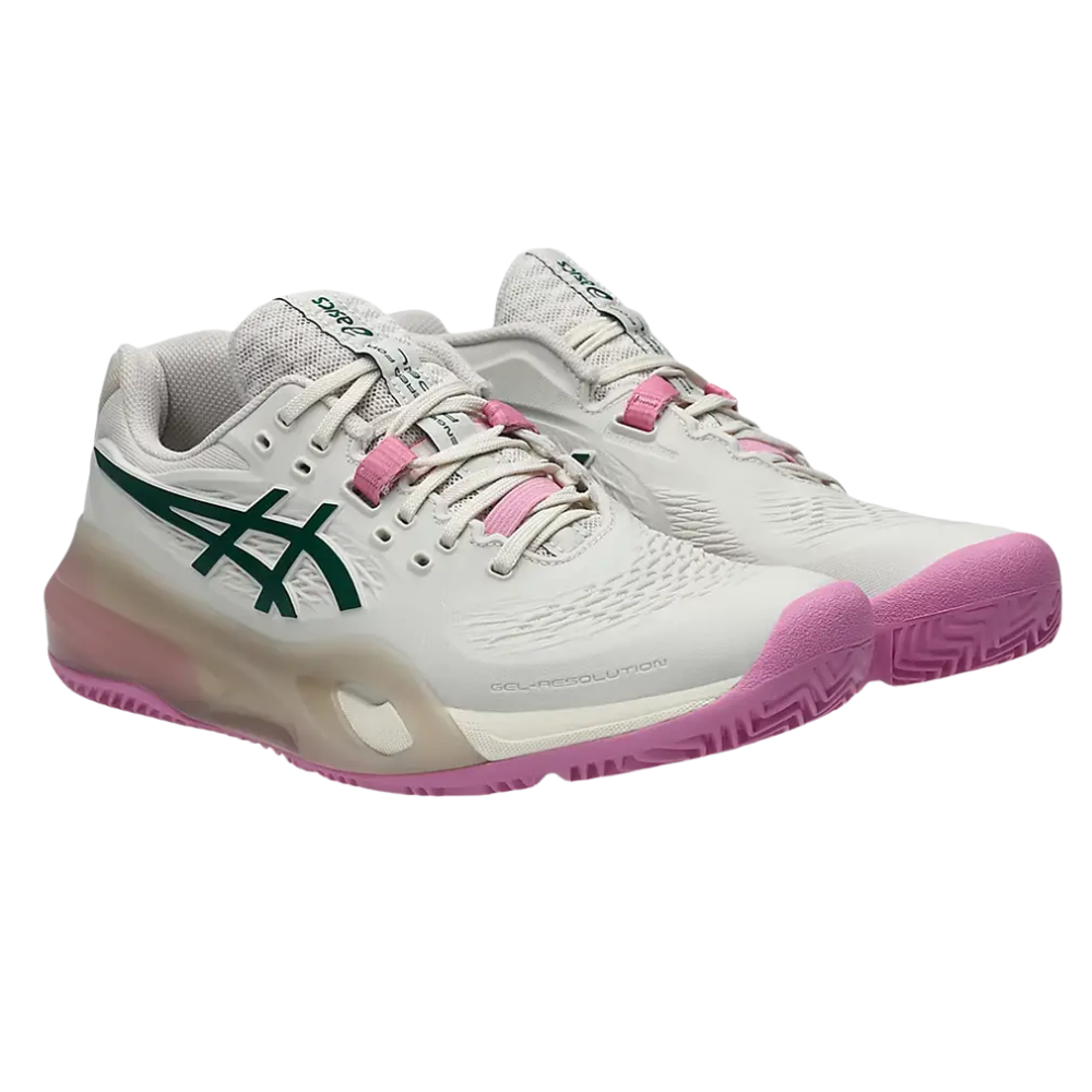 ASICS TENIS MUJER GEL-RESOLUTION X PADEL SOFT OAT JEWEL GREEN