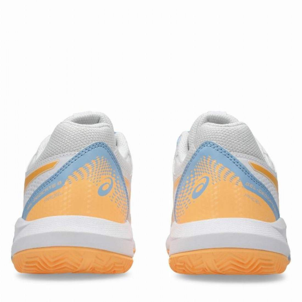 ASICS TENIS PADEL WOMEN GEL-DEDICATE 8 PDL WHITE/ORANGE