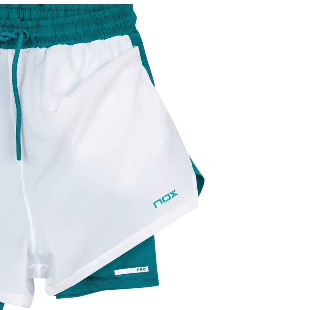 SHORT HOMBRE PRO WHITE / IVY GREEN